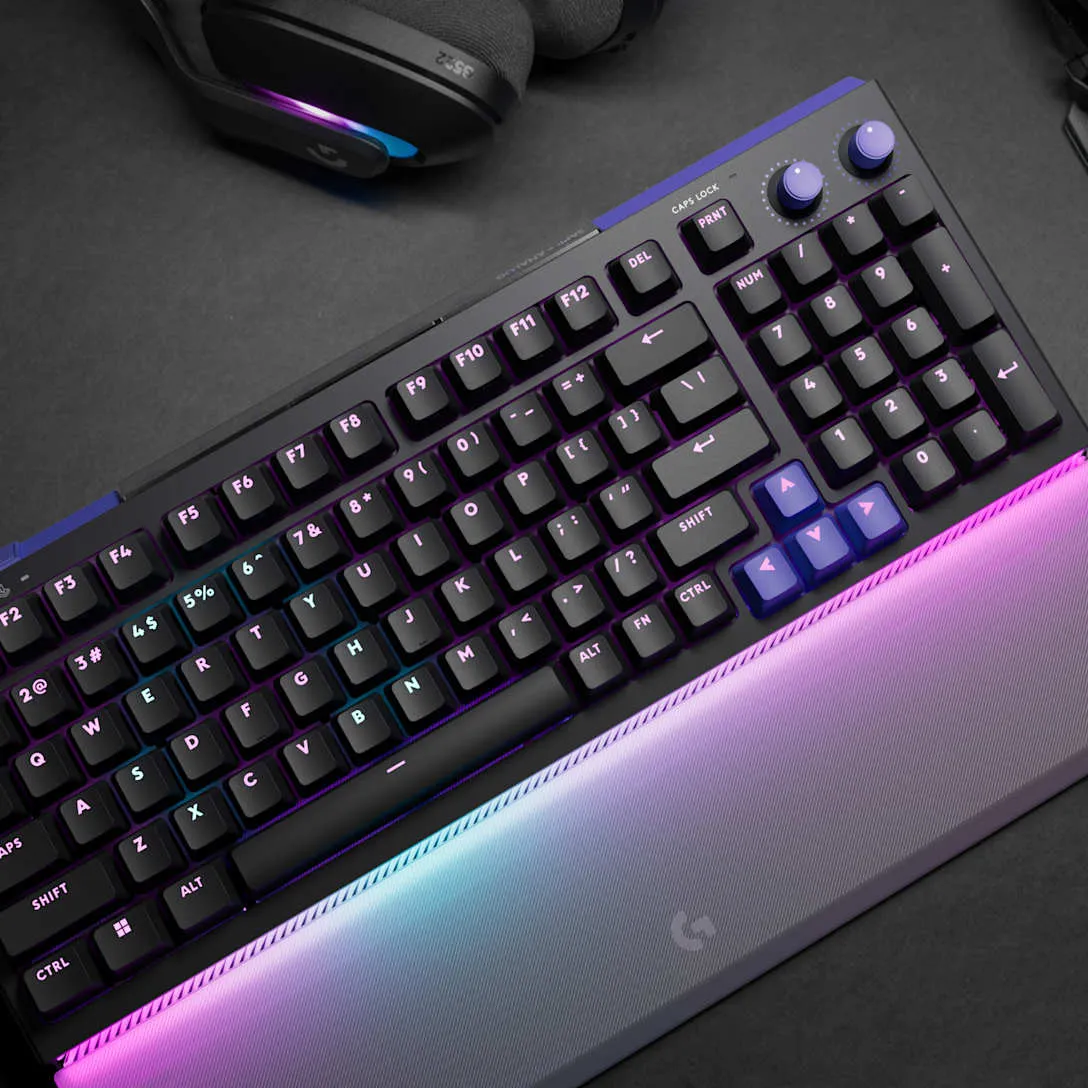 Logitech G512 X Palm Rest 98 Ergonomic Gaming Palm Rest, Transparent