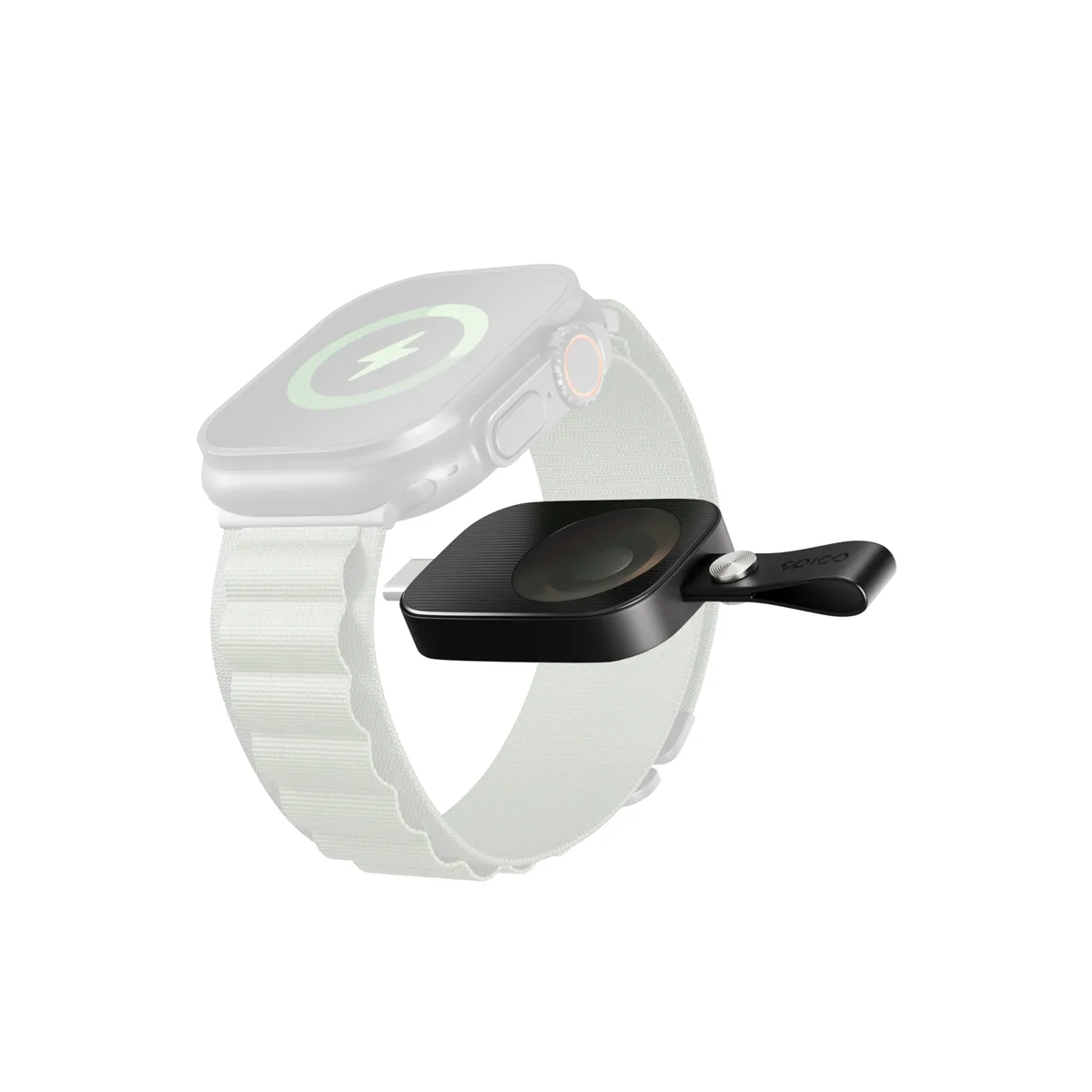Epico UltraBase Mini Wireless USB-C Charger EO20 | Apple Watch | Black | Travel-friendly design