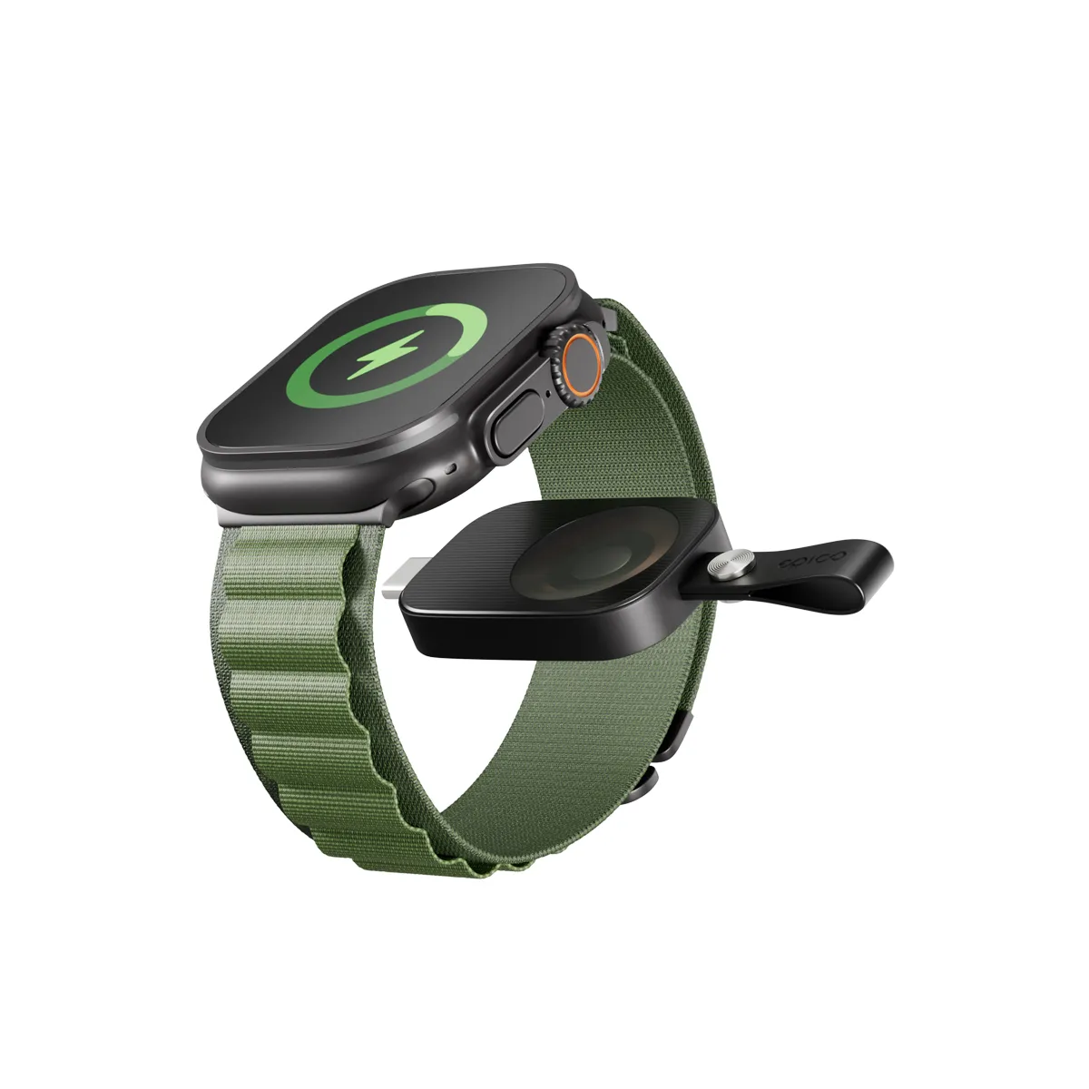 Epico UltraBase Mini Wireless USB-C Charger EO20 | Apple Watch | Black | Travel-friendly design