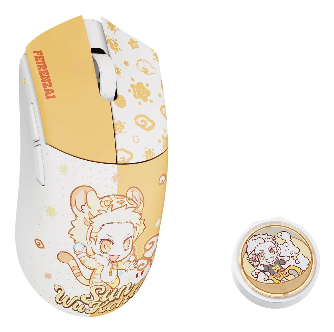 WLMOUSE Beast G Mini FEIRENZAI Wireless Gaming Mouse, Yellow