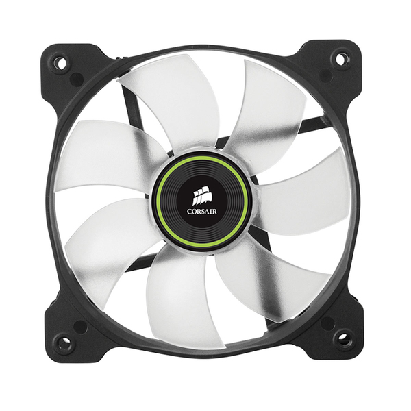 Corsair Fan, SP120, Green LED High Pressure Fan, Dual pack