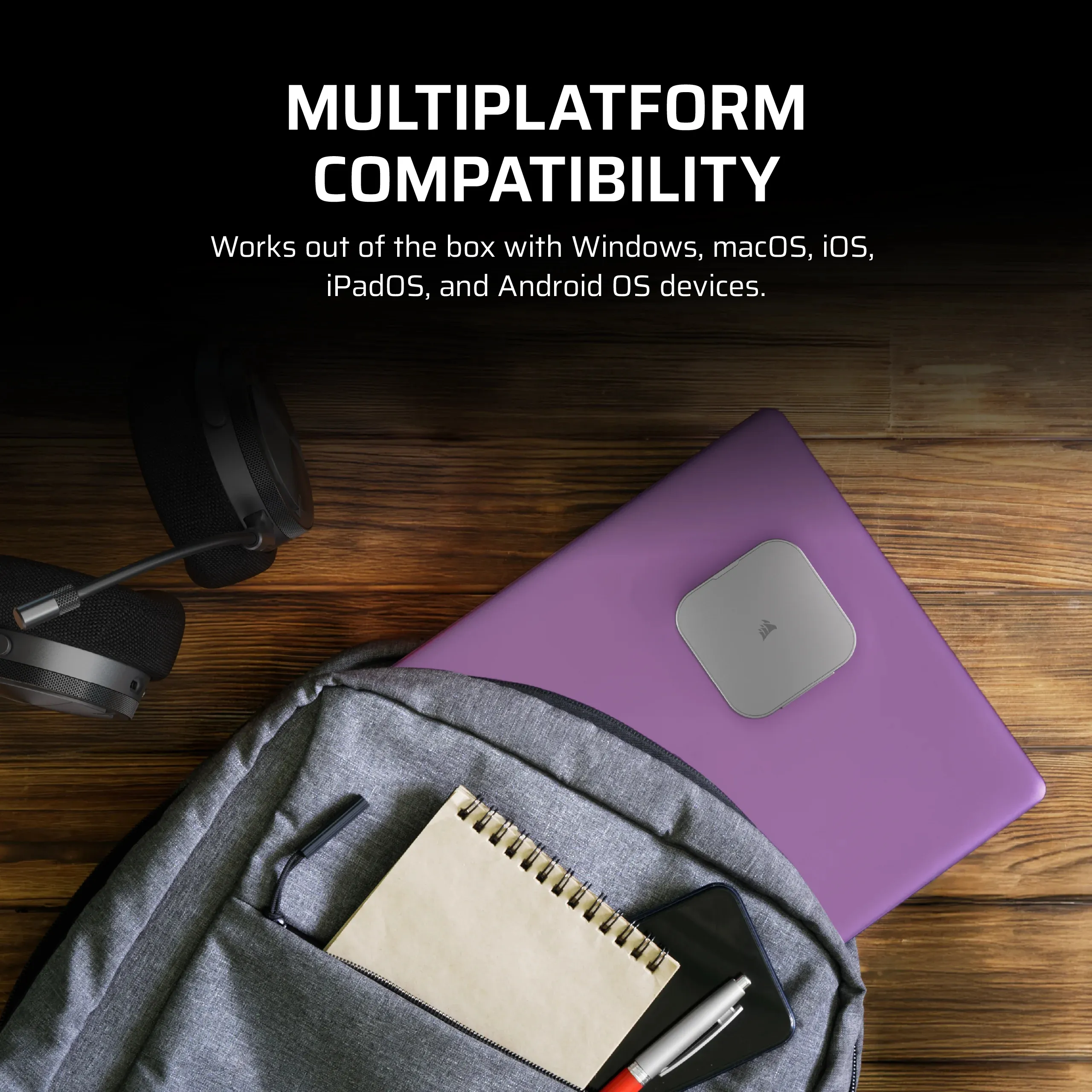 Corsair EX300U 1TB External SSD with USB 3.2 Gen 2 (USB-C), Rugged, Portable, Grey