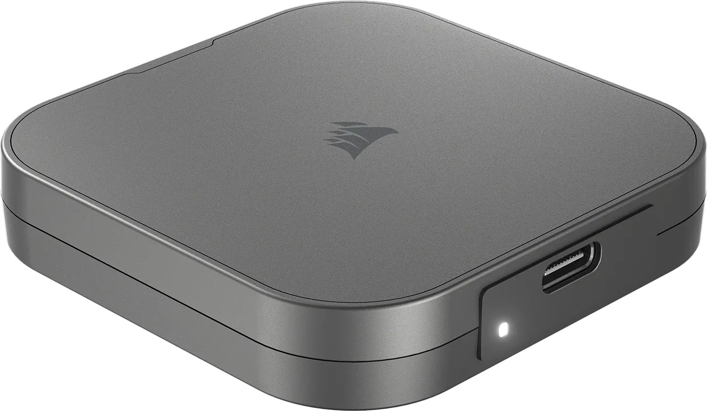 Corsair EX300U 2TB External SSD with USB 3.2 Gen 2 (USB-C), Portable, Shock Resistant, Grey