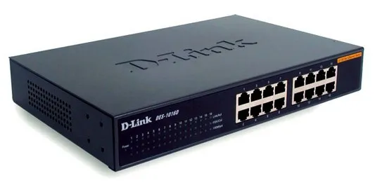 DLINK 16xRJ45 10/100 unmanaged 16port Switch 2MB 100MBit able to build in