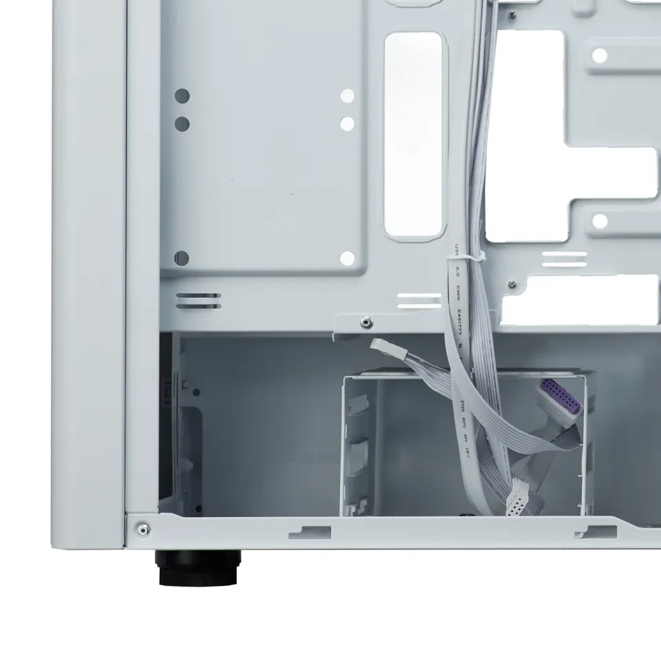 Cooler Master Elite 502 Midi-Tower Case with window and RGB lighting, White