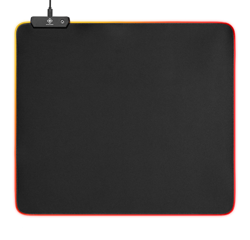 Deltaco GAM-066 RGB - gaming mousepad, 450x400 mm, Black