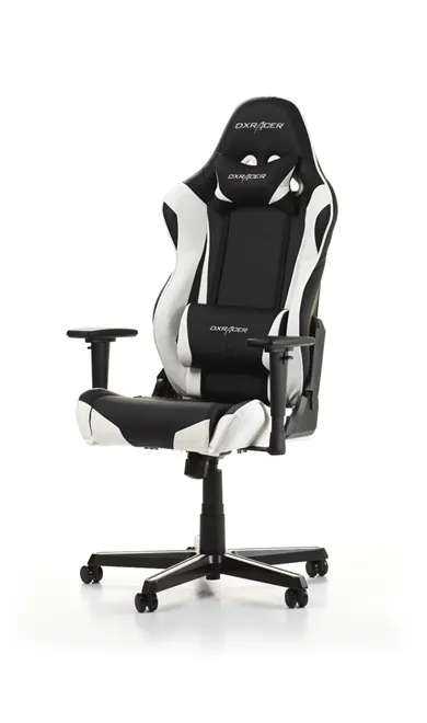 DXRacer Racing R0-NW -pelituoli, musta/valkoinen