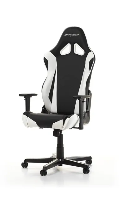DXRacer Racing R0-NW -pelituoli, musta/valkoinen