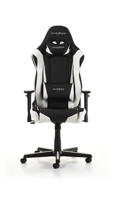 DXRacer Racing R0-NW -pelituoli, musta/valkoinen