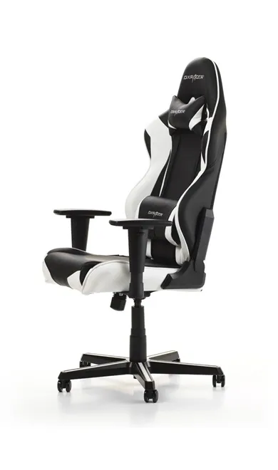DXRacer Racing R0-NW -pelituoli, musta/valkoinen