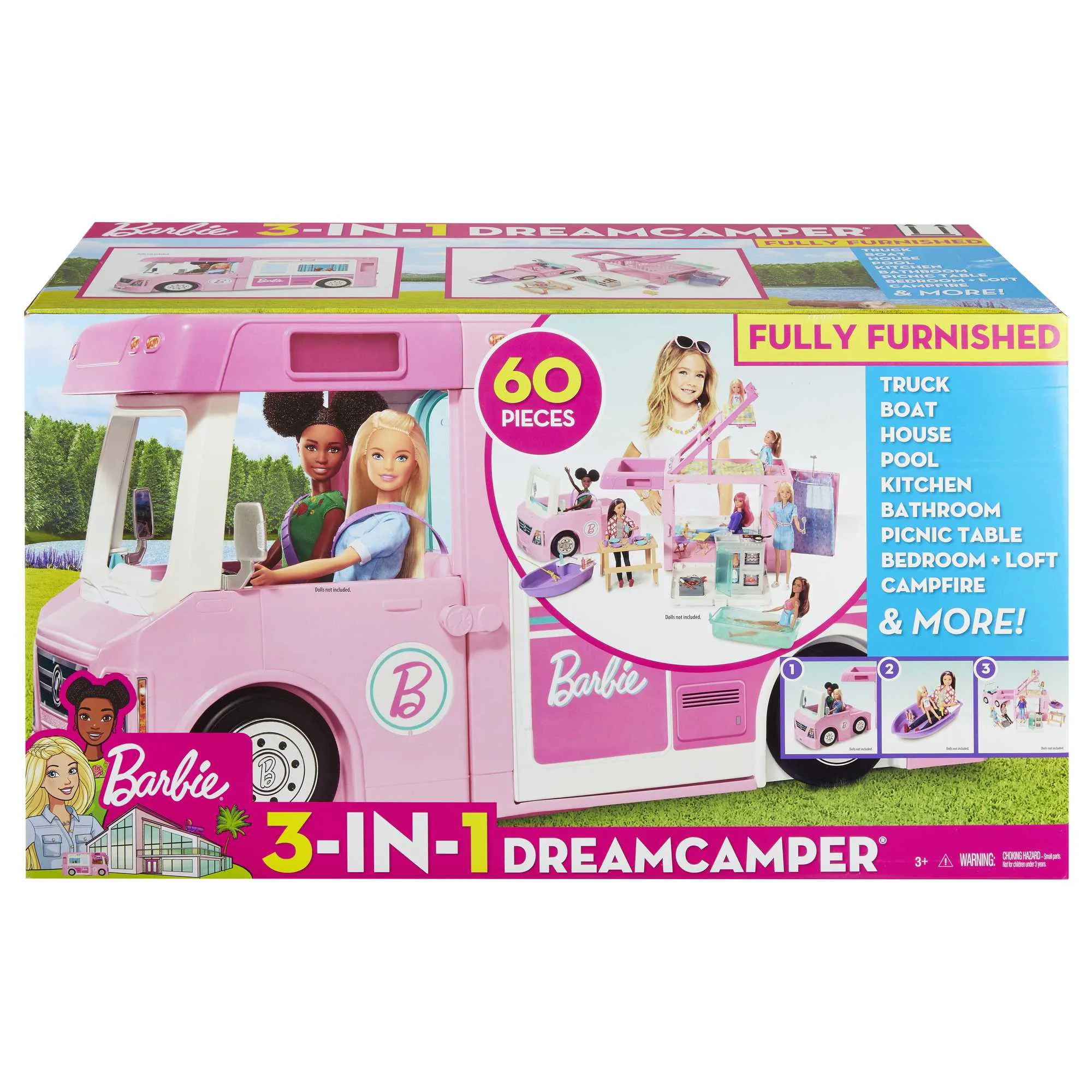 Barbie 3-in-1 Super Adventure Camper GHL93