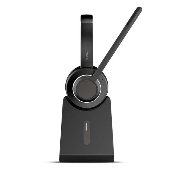 Mixx B20m Wireless Mono Headset with Charging Station, Black
