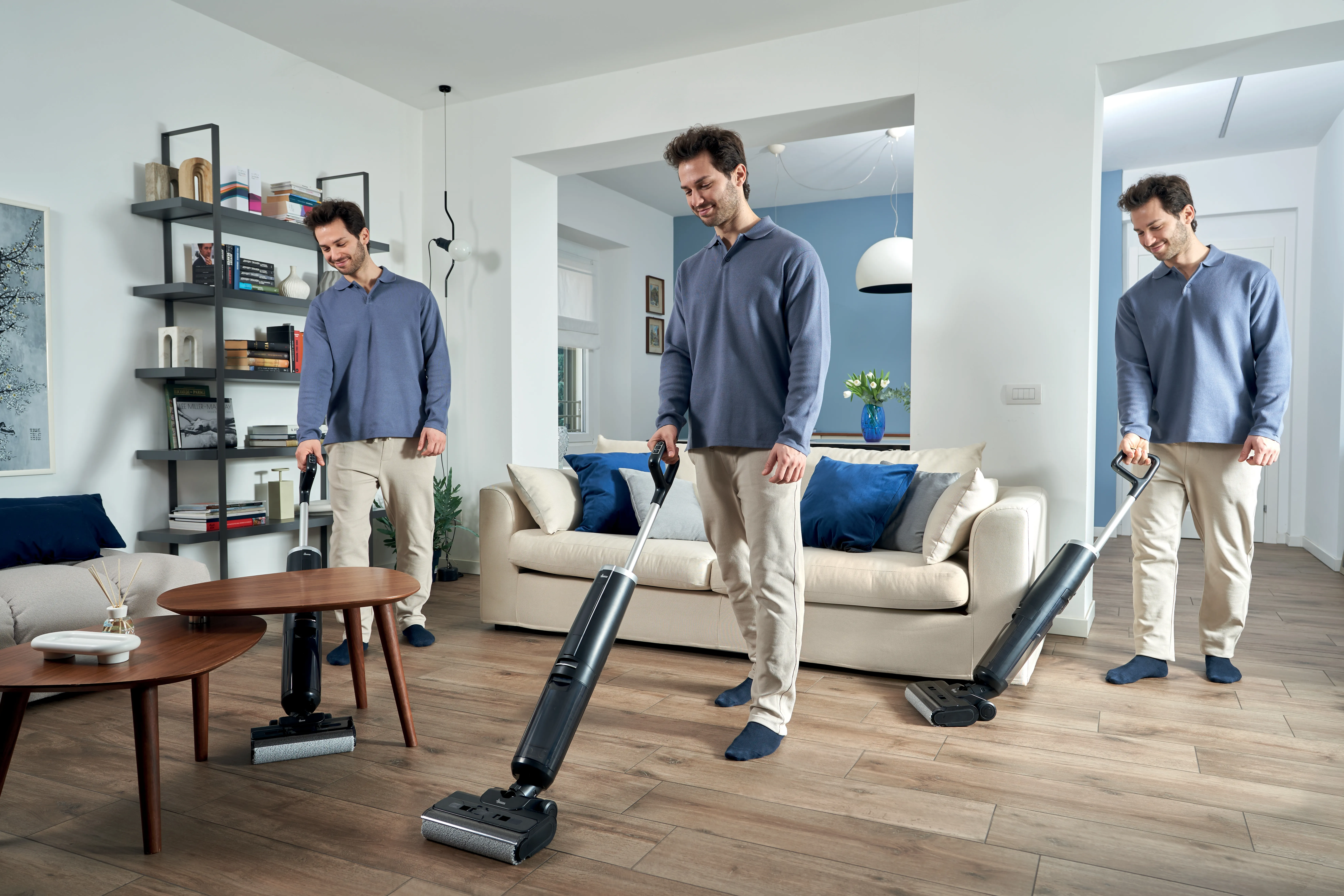 Hoover HW300 011 Wet and dry vacuum cleaner, Ice Grey