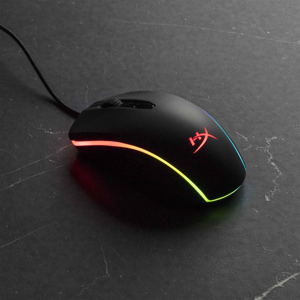HyperX Pulsefire Surge RGB tr&aring;dbunden gamingmus, svart
