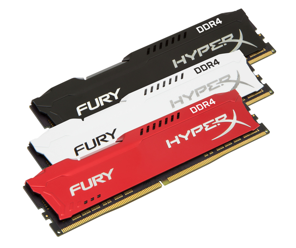 Kingston 4GB (1x4GB) Hyper X Fury, DDR4 2133MHz - valkoinen