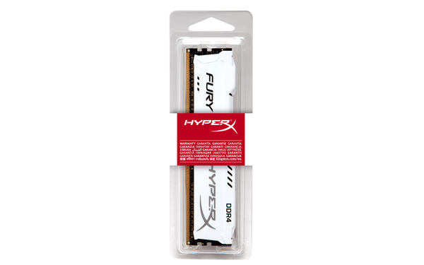 Kingston 4GB (1x4GB) Hyper X Fury, DDR4 2133MHz - valkoinen