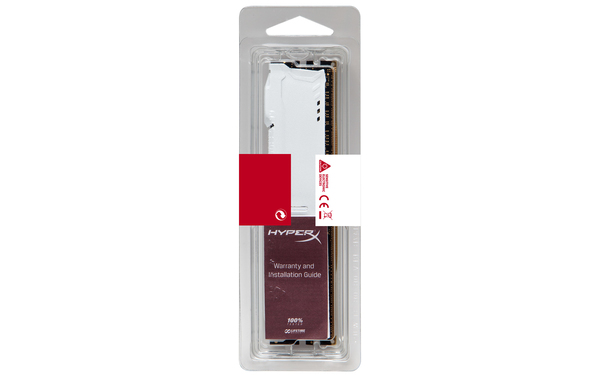 Kingston 4GB (1x4GB) Hyper X Fury, DDR4 2133MHz - valkoinen