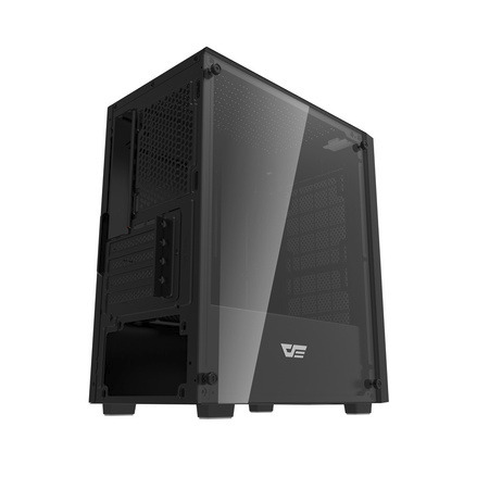 DARKFLASH M305 Mini-Tower Case with window, Black