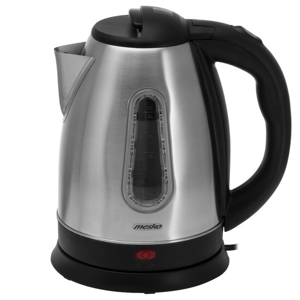 ADLER Mesko MS 1353 kettle, 1.8L, 2200W, Black/Silver