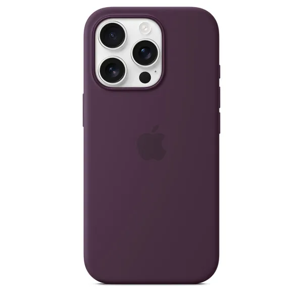 Apple iPhone 16 Pro, MagSafe -silikonikuori, Luumu