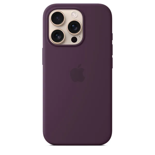 Apple iPhone 16 Pro, MagSafe -silikonikuori, Luumu