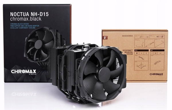 Noctua NH-D15 G2 chromax.black, 2x140 mm CPU Cooler, Black