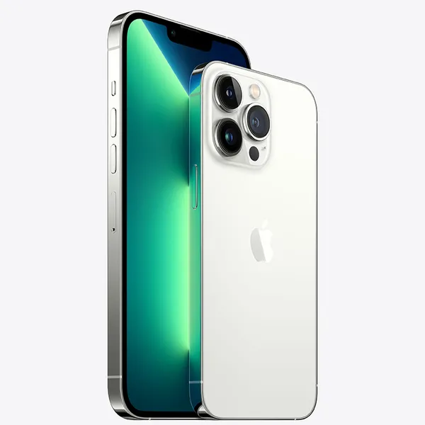 Kunnostettu iPhone 13 Pro 256 Gt -puhelin, Hopea (Hyvä kunto)