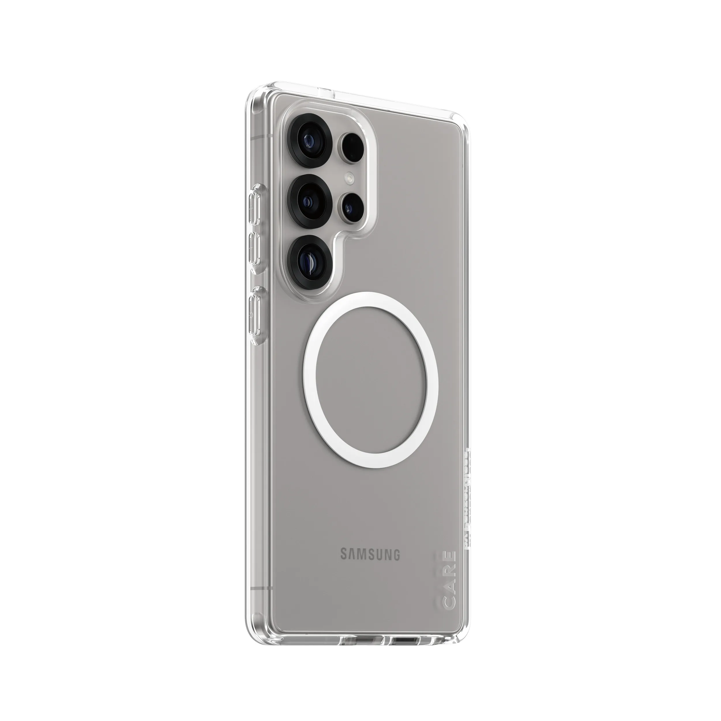 Care by PanzerGlass Galaxy S25 Urban Combat skal, Transparent, Qi Compatible