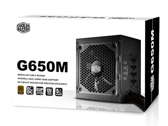 CM GM SERIES 650W PSU
