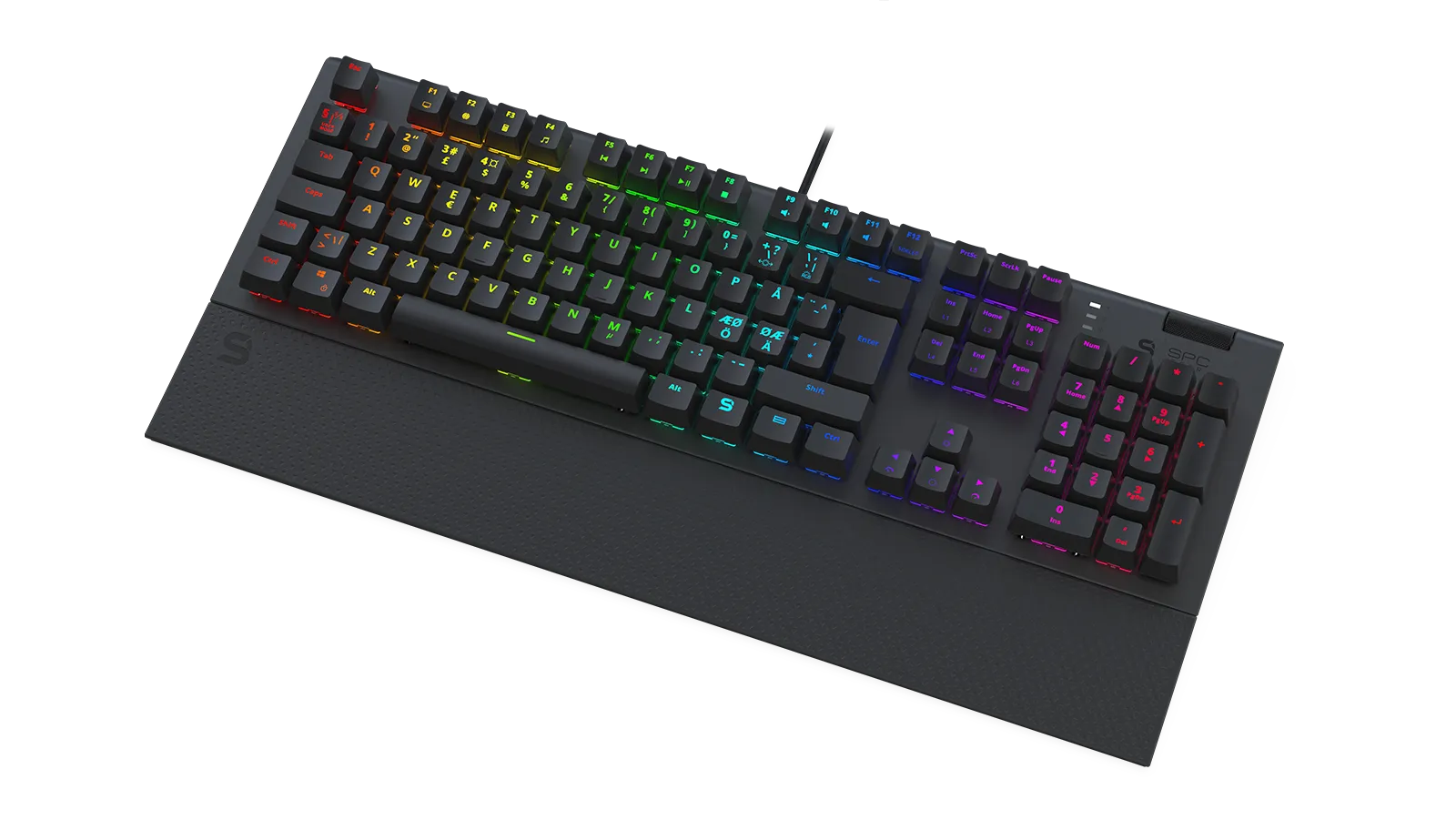 SilentiumPC GK650K Kailh Blue RGB Nordic - gaming keyboard