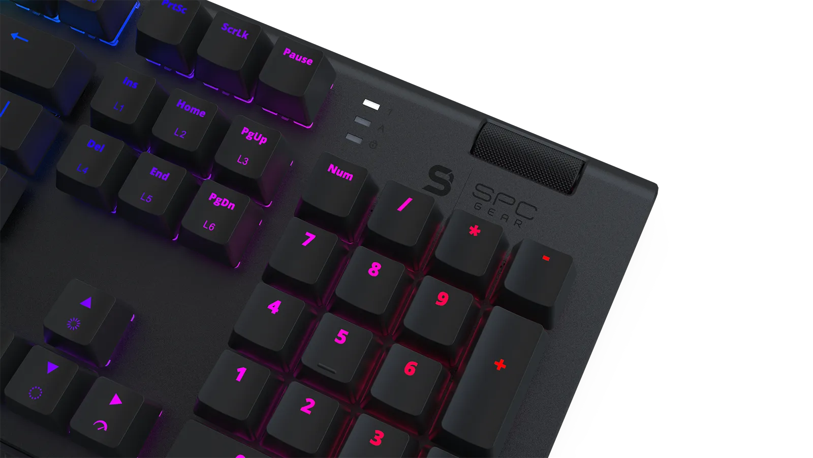 SilentiumPC GK650K Kailh Blue RGB Nordic - gaming keyboard