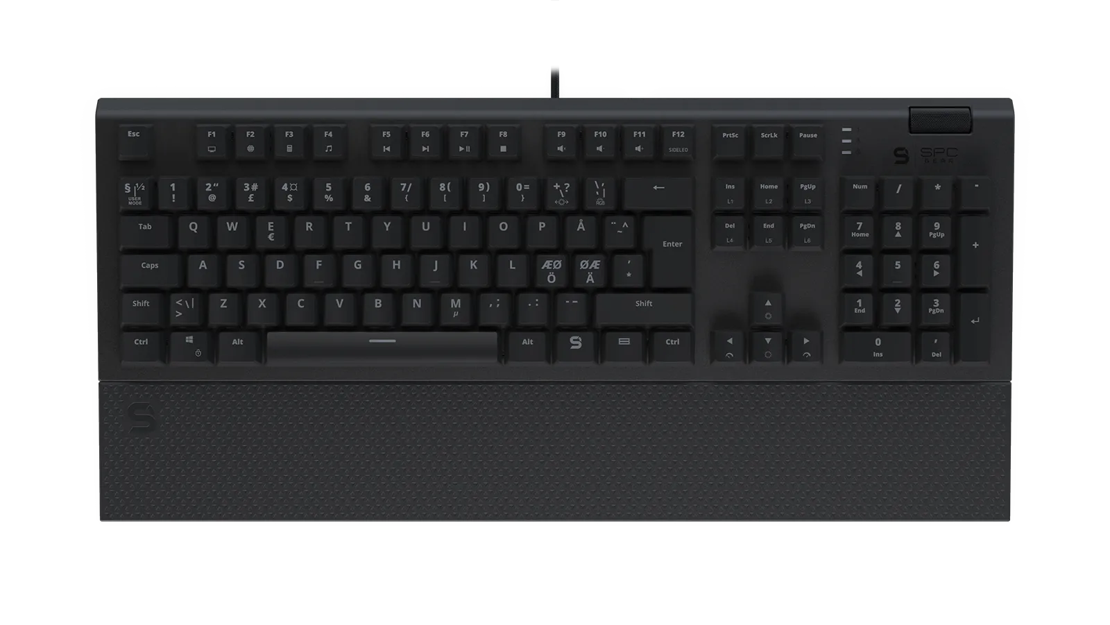 SilentiumPC GK650K Kailh Blue RGB Nordic - gaming keyboard