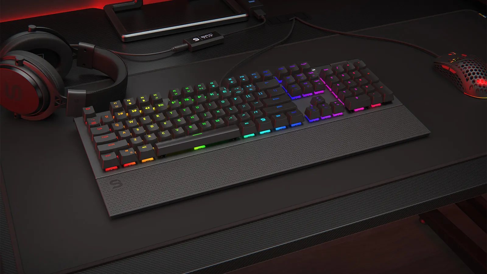 SilentiumPC GK650K Kailh Blue RGB Nordic - gaming keyboard