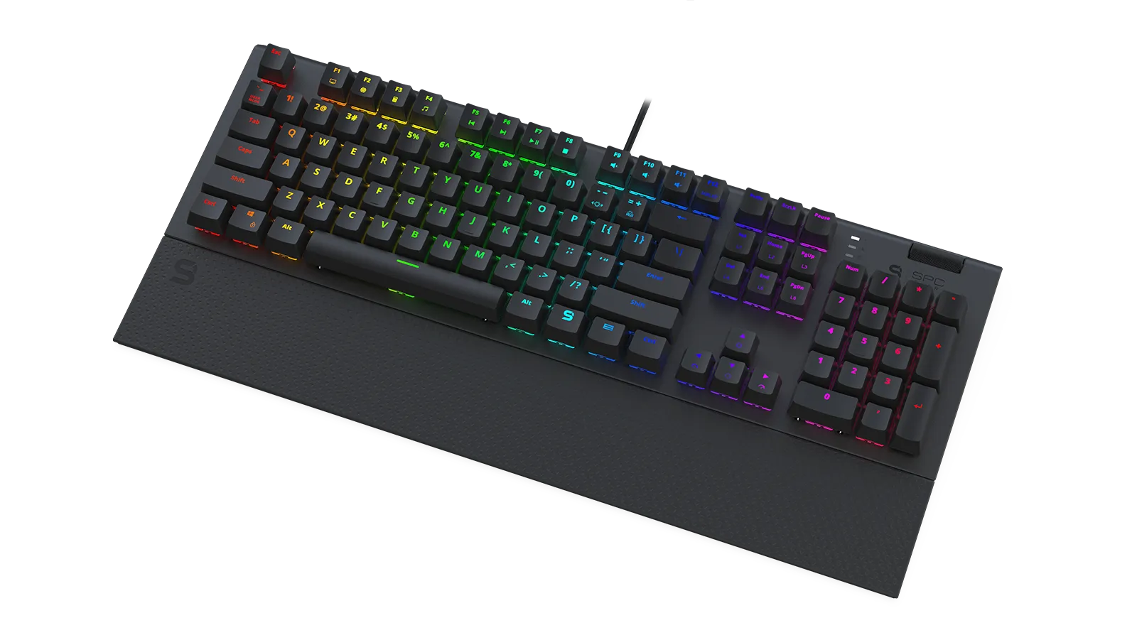 SilentiumPC GK650K Kailh Blue RGB Nordic - gaming keyboard