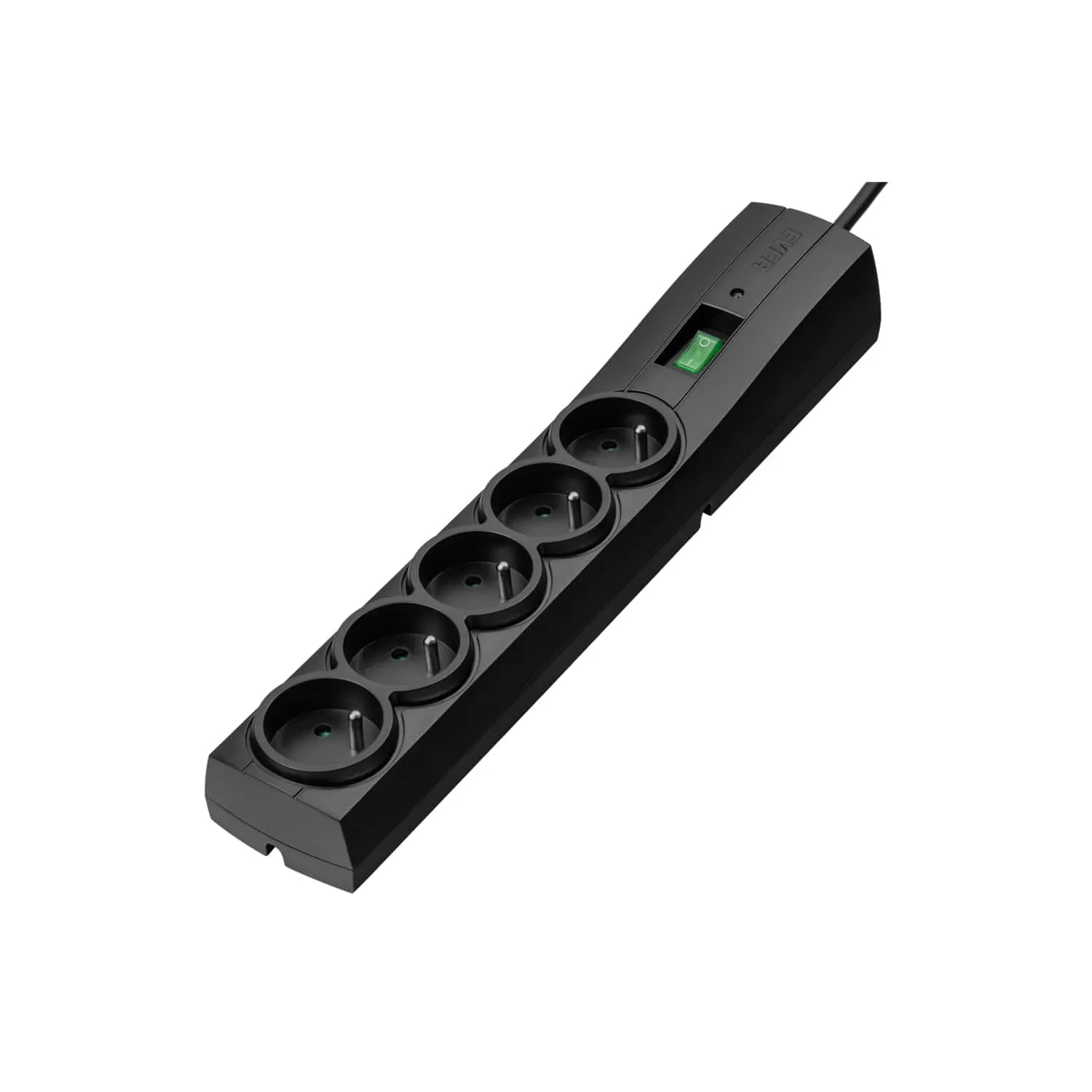 EVER Classic - Surge protector power strip, black