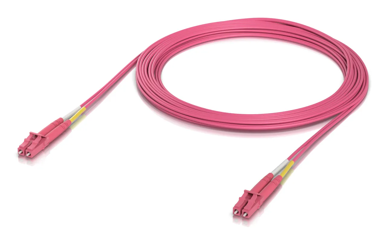 Ubiquiti OM4 LSZH LC-LC 5m Fiber Optic Cable, Rose