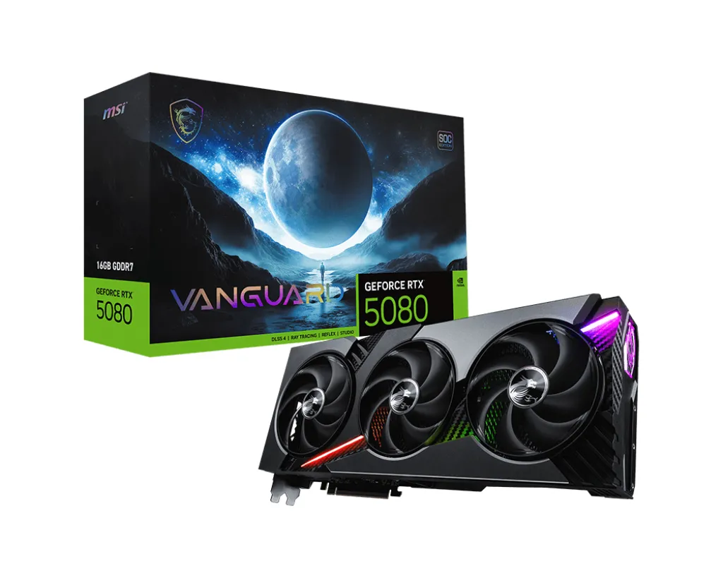 MSI GeForce RTX 5080 Vanguard SOC 16GB - Graphics card