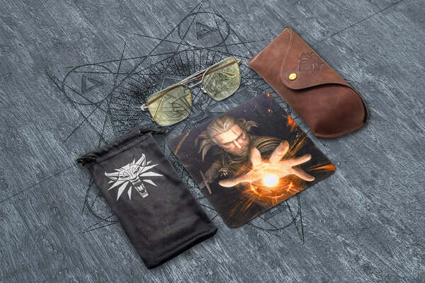 Gunnar Witcher White Wolf - gaming eyewear, Steel/Umber, Amber