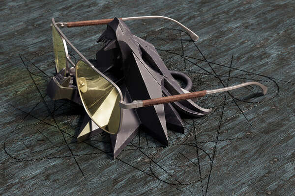 Gunnar Witcher White Wolf -pelilasit, Steel/Umber, Amber