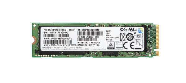 HP - Puolijohdeasema - 1 Tt - sis&auml;inen - M.2 2280 - PCI Express 3.0 x4 (NVMe) malleihin ZBook 14u G4, 15 G3, 15 G4, 17 G3, Studio G4