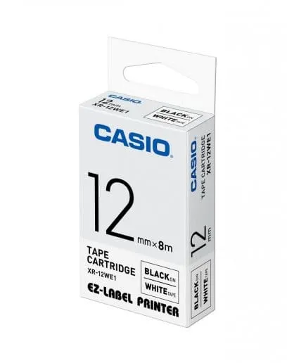 CASIO Label printer tape black on white