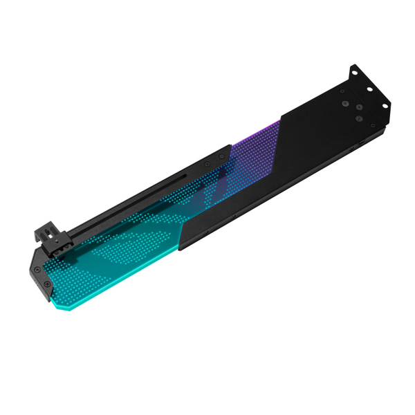 ASUS ROG Wingwall Graphics Card Holder Aura Sync RGB lighting Aluminum structure Universal GPU Support