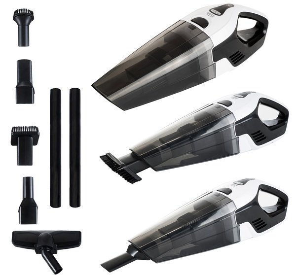 ADLER Camry CR 7046 Handheld vacuum cleaner, 200 W, 0.5 L, Bagless, 2.2 Ah, HEPA H12, White and Black