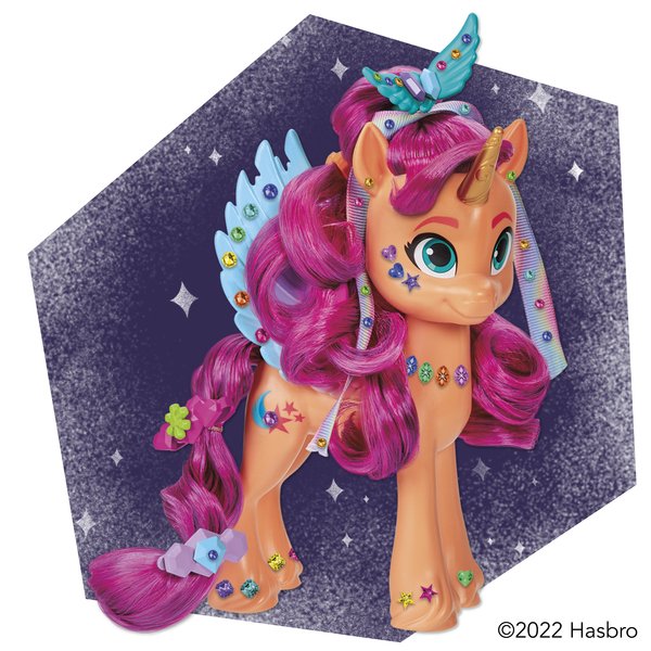 My Little Pony 6 Inch Fashion Pony Ribbon Hairstyles Sunny