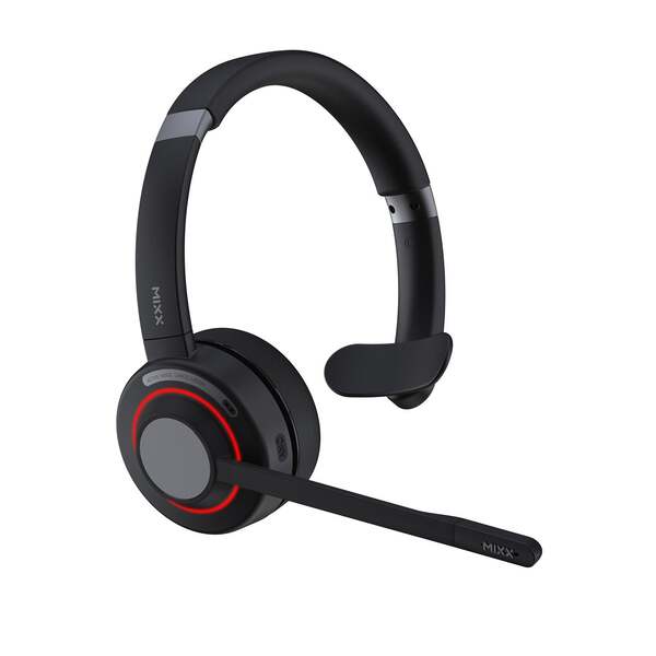 Mixx B20m Wireless Mono Headset with Charging Station, Black
