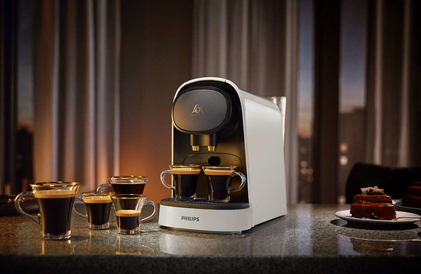 Philips L'OR Barista LM8012 -kapselikone, Musta, Valkoinen