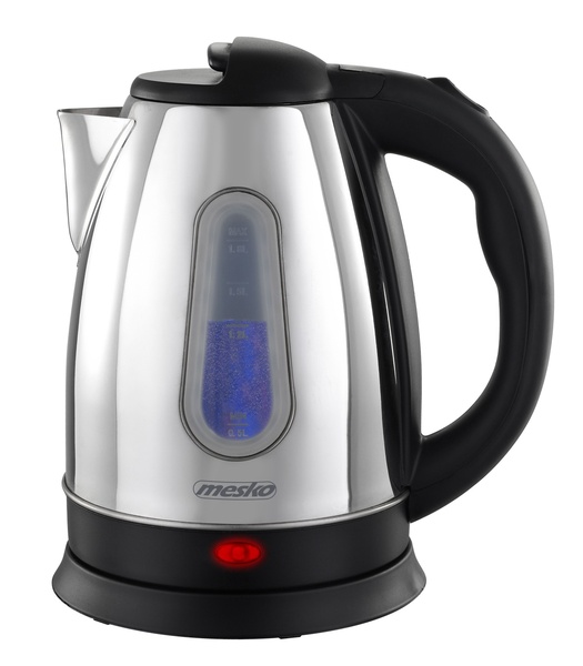 ADLER Mesko MS 1353 vattenkokare, 1,8 l, 2200 W, svart/silver