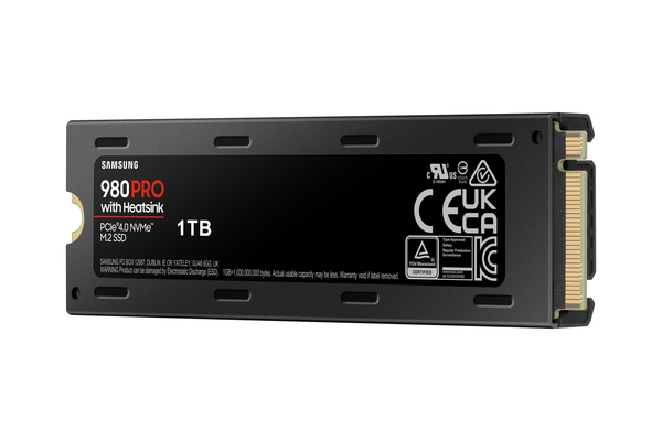 Samsung 980 PRO Heatsink 1 Tt, PCIe 4.0, M.2 -SSD-levy