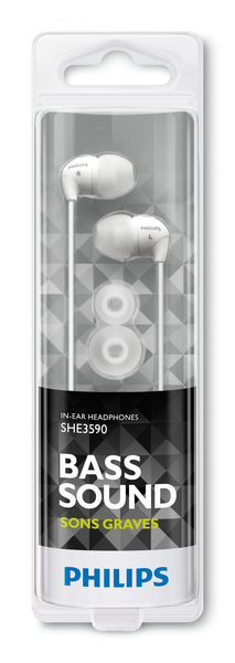 PHILIPS IN-EAR HEADPHONES, WHITE