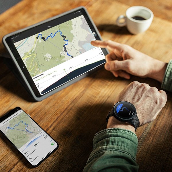 Suunto 9 Baro -urheilukello, puuhiilenmusta